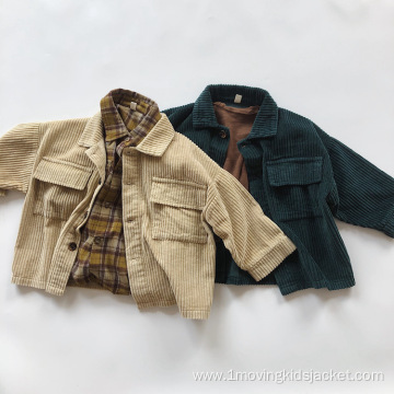 Children's Jacket Retro Corduroy Boy Jacket